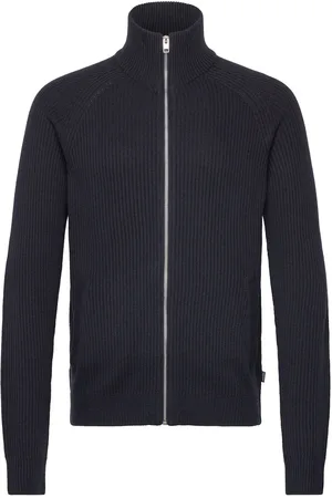JACK & JONES Jjpannel Knit Zip Cardigan Aw24 Navy Jack & J S