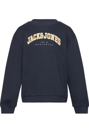 JACK & JONES Jjecaleb Varsity Sweat Crew Nck Noos Mni Navy Jack & J S