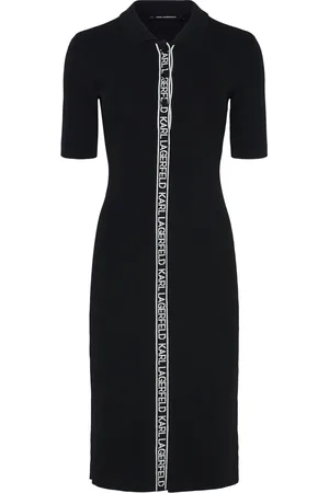Karl Lagerfeld Sslv Logo Knit Dress