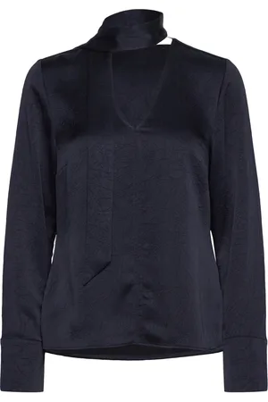 Dante 6 Niyra Creased V-Neck Top Navy