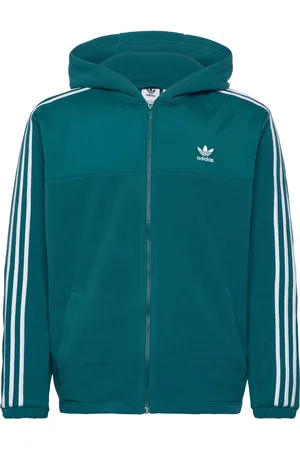 adidas Adidas Adicolor 3Stripes Teddy Fleece Hoodie Blue