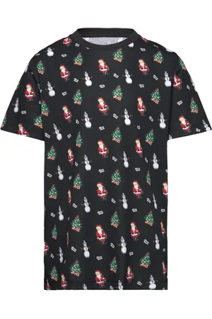 JACK & JONES Jjxmas Merry Aop Tee Ss Crew Neck Jnr Jack & J S