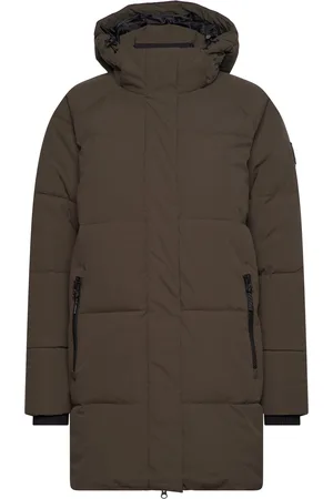 Whistler Greyston W Long Puffer Jacket Brown