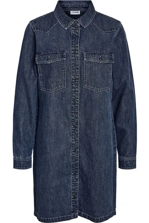 Noisy May Nmnew Signe L/S Denim Dress Vi002Mb Noos Blue