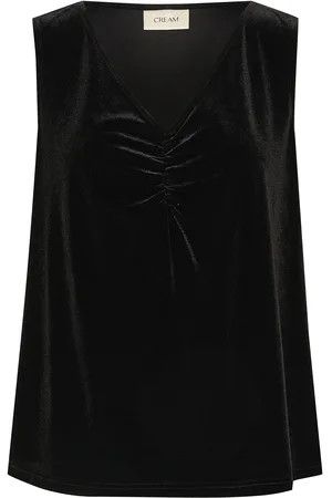 Cream Crpativa Blouse Black