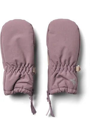 WHEAT Mittens Zipper Tech Purple