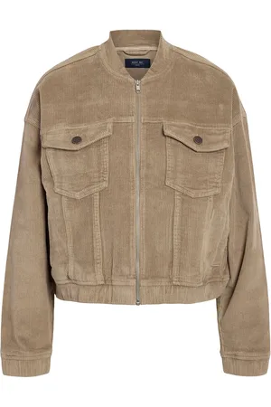 Noisy May Nmcord Jade L/S Bomber Corduroy Jacket Beige