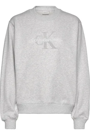 Calvin Klein Chenille Monologo Crewneck Grey
