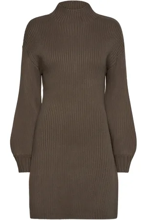 French Connection Myla Babysoft Soft Short Dress Khaki
