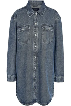 Noisy May Nmalva L/S Denim Dress Az351Mb Fwd Noos Blue