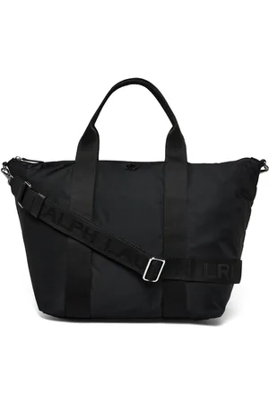 Ralph Lauren Nylon Extra-Large Stevie Tote Bag Black