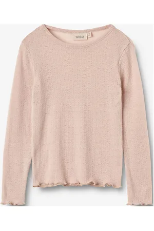 WHEAT Wool Silk T-Shirt L/S Alli Pink