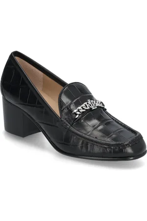 Ralph Lauren Winslet Crocodile-Embossed Leather Pump
