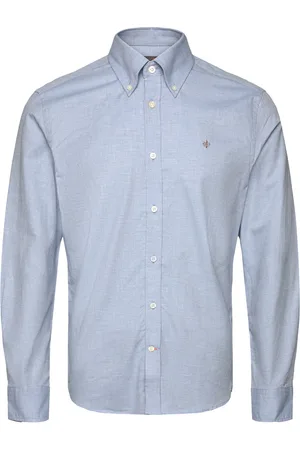 Morris Watts Flannel Shirt-Slim Fit Blue