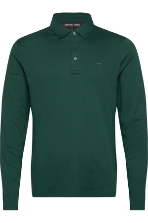 Michael Kors Ls Sleek Mk Polo Green