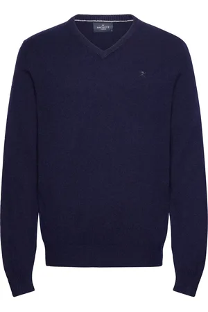 Hackett Lambswool V Neck Navy