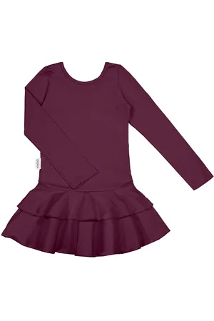 Gugguu Frilla Dress Burgundy