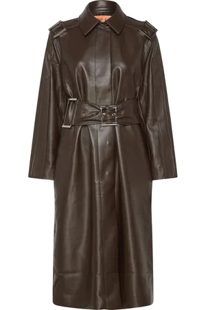 STINE GOYA Over D Trenchcoat With Buckle Be Brown
