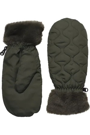 Beck Söndergaard Makara Puff Mittens Khaki