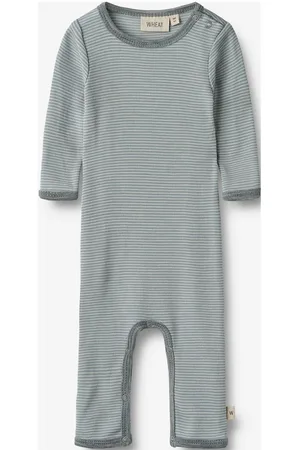WHEAT Wool Jumpsuit L/S Haven Blue