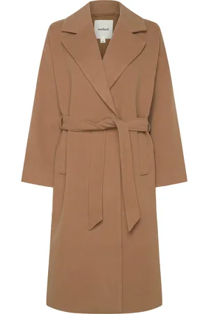Soaked in Luxury Slrubie Belted Coat Beige