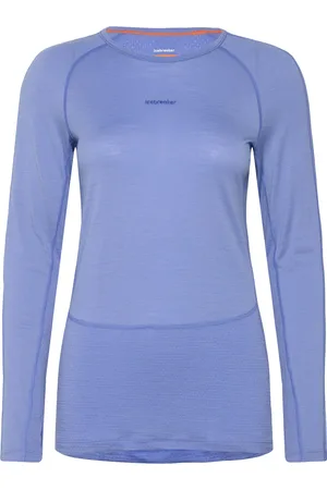 Icebreaker W Z Knit 200 Ls Crewe Blue