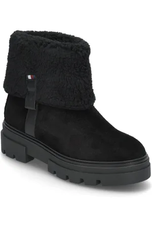 Tommy Hilfiger Faux Fur Suede Roll-Down Boot
