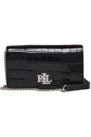 Ralph Lauren Embossed Crossbody Turn-Lock Tech Case