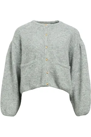 Object Objsaggia Lo L/S Knit Cardigan 135 Grey