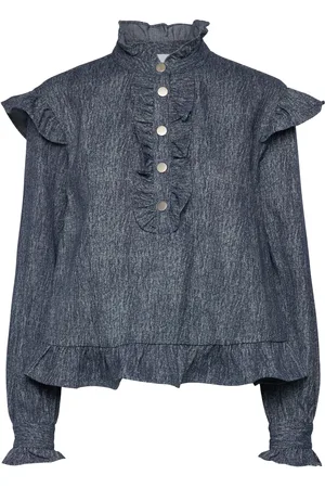 Noella Reno Ruby Ruffle Blouse Blue