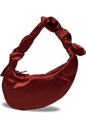 STINE GOYA Satin Knotted Satchel, 2314 Knotted Red