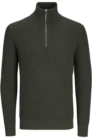 JACK & JONES Jprblaliam Knit Half Zip Bf Jnr Green Jack & J S
