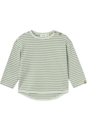 Lil Atelier Nmmgeo Alk Ls Rlx Top Lil Green