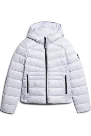 Superdry Hooded Fuji Quilt Padded Jkt Cream