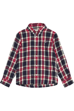 GANT Checked Flannel Bd Shirt Red