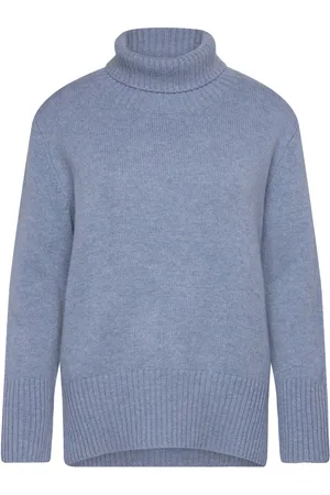 Newhouse Angelica Merino Turtleneck Blue