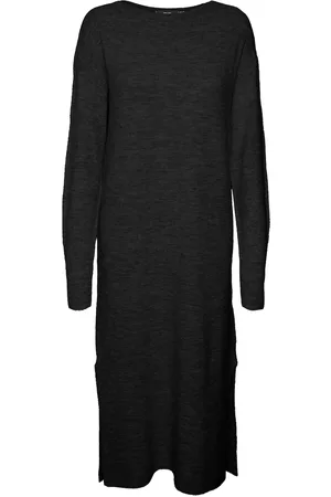 VERO MODA Vmlefile Ls Boatneck Calf Dress Noos