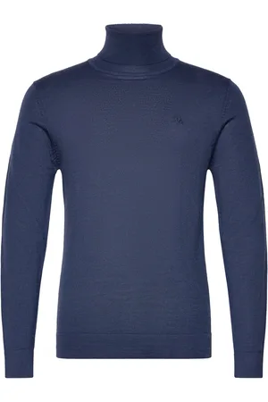 Lindbergh Merino Knit Roll-Neck Navy
