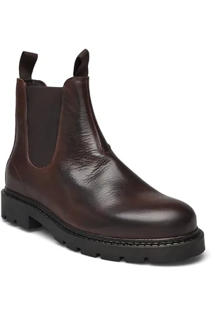 Bianco Biajeff Chelsea Boot Tumbled Leather Brown
