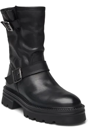 Bianco Biamella Pull On Buckle Boot Smooth Leather