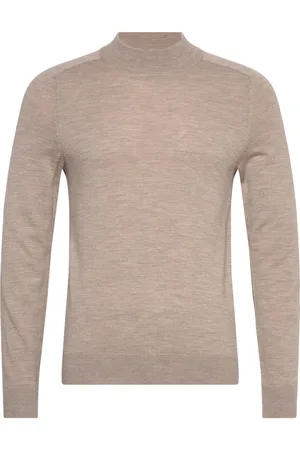 Morris Merino Mock Neck Beige