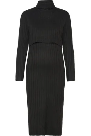 Mama;licious Mlsuniva June L/S Knit Midi Dress 2F