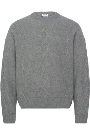 Filippa K Diamond Cable Sweater Grey