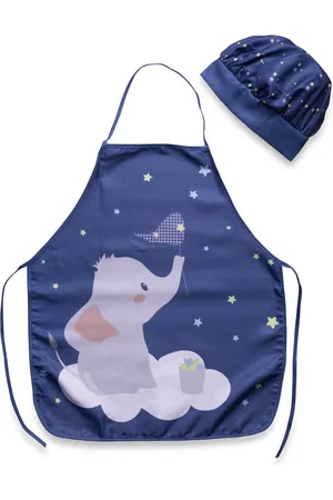 Brandmac Kids Apron + Hat Nb 2015 Elephant Blue Blue