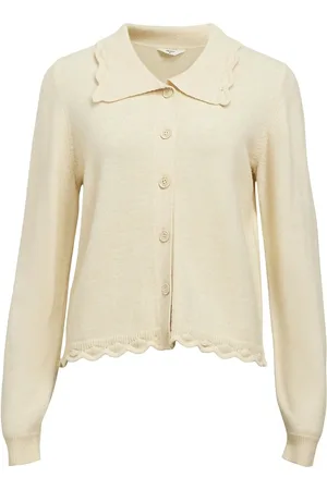 Object Objlene Ls Re Cardigan E Au 24 Cream