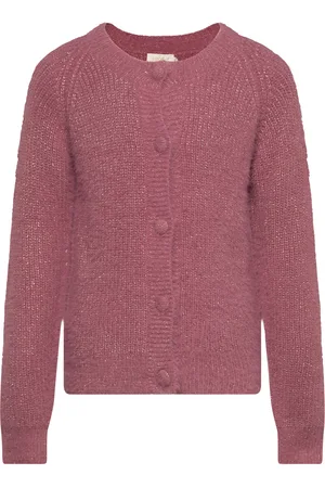 Creamie Cardigan Knit Glitter Pink