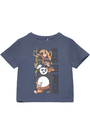 NAME IT Nmmjac Kungfupanda Nreg Ss Top Box Sky Navy