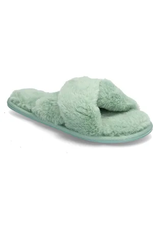 Hunkemöller Lia Fake Fur Slipper Green