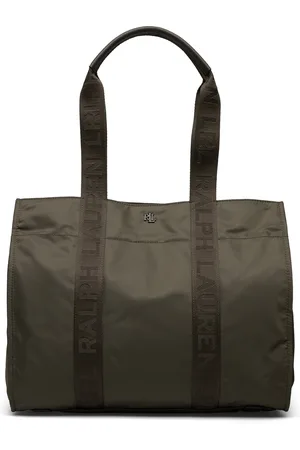 Ralph Lauren Nylon Extra-Largetk! Stevie Tote Bag Khaki
