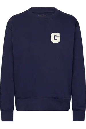 GANT G Badge C-Neck Sweat Navy